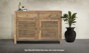 Bufet Hias Kayu Jati