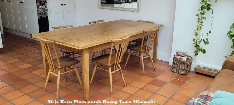 Meja Kayu Pinus