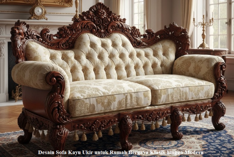 Sofa Kayu Ukir