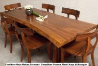 Furniture Meja Makan Trembesi Tampilkan Pesona Alami Kayu di Ruangan