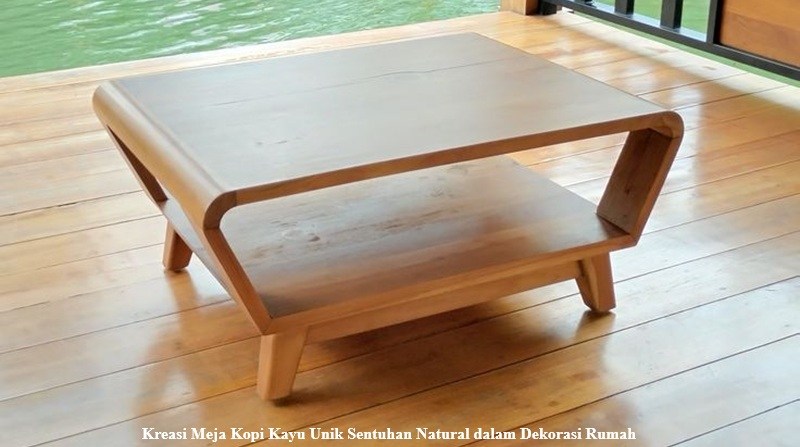Meja Kopi Kayu
