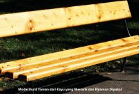 Kursi Taman dari Kayu